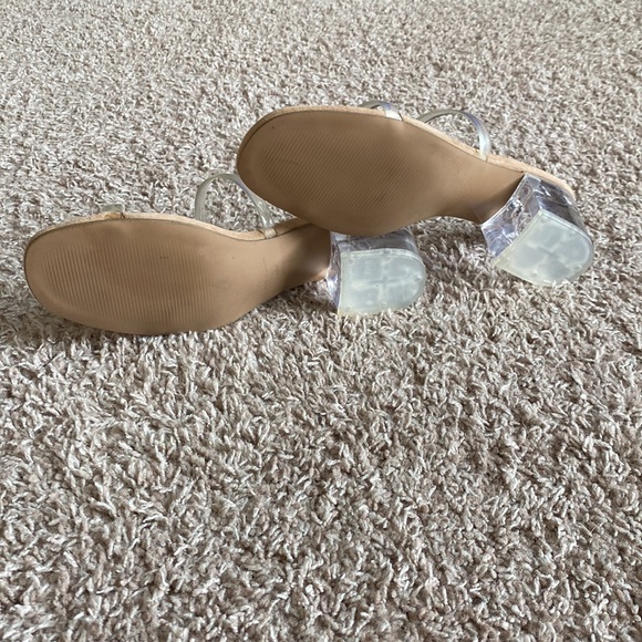 Steve Madden Clear Heel and Straps - Picture 3 of 3